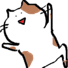 シュールな癒しねこ 手書き Lineスタンプ ねこまる