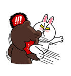 激オコ！ LINEキャラクターズ（個別スタンプ：18）