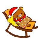 リラックマ Xmas＆Holiday（個別スタンプ：1）