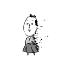 顔が米みたいな武士（個別スタンプ：23）
