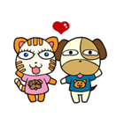 Cat and Dog dating（個別スタンプ：8）