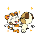 Cat and Dog dating（個別スタンプ：15）