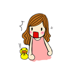 Happiness with A little duck（個別スタンプ：21）