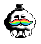 Mr.Cloud's Rainbow Moustache（個別スタンプ：6）