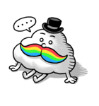 Mr.Cloud's Rainbow Moustache（個別スタンプ：11）