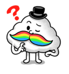 Mr.Cloud's Rainbow Moustache（個別スタンプ：14）