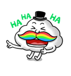 Mr.Cloud's Rainbow Moustache（個別スタンプ：15）