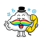 Mr.Cloud's Rainbow Moustache（個別スタンプ：25）