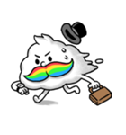 Mr.Cloud's Rainbow Moustache（個別スタンプ：32）