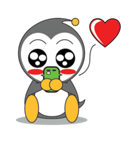 LUCKY : Happy Penguin.（個別スタンプ：37）