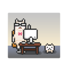 PixelArt（ドット絵）  アルパカと仲間たち（個別スタンプ：24）