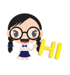 GlassesGirl（個別スタンプ：1）