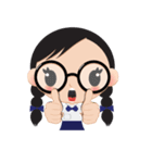 GlassesGirl（個別スタンプ：8）