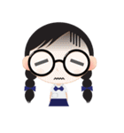 GlassesGirl（個別スタンプ：25）