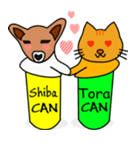 Shiba CAN ＆ Tora CAN 1 (Eng)（個別スタンプ：6）