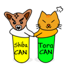 Shiba CAN ＆ Tora CAN 1 (Eng)（個別スタンプ：9）