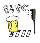 ひげジョッキ（個別スタンプ：18）