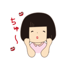 おかっぱ女子（個別スタンプ：11）