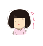 おかっぱ女子（個別スタンプ：26）