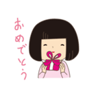 おかっぱ女子（個別スタンプ：30）