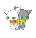 Twin kittens Zucku＆Pocke（個別スタンプ：12）