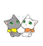 Twin kittens Zucku＆Pocke（個別スタンプ：40）