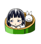 Moon Princess and a rabbit For English（個別スタンプ：4）