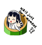 Moon Princess and a rabbit For English（個別スタンプ：17）