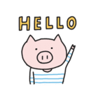 Hello！ ブタくん（個別スタンプ：16）