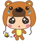 Little Mina ＆ Dady Bear（個別スタンプ：12）