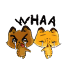 Littlel Liger-chan and Momo-chan（個別スタンプ：8）