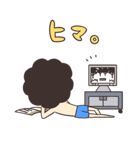 アフロ_その1（個別スタンプ：22）