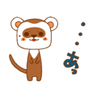 仲良しクマとフェレット（個別スタンプ：10）