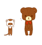 仲良しクマとフェレット（個別スタンプ：28）