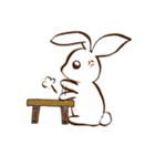 moon's rabbit English（個別スタンプ：18）