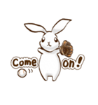 moon's rabbit English（個別スタンプ：23）