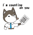 Husky manager English version（個別スタンプ：7）