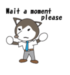 Husky manager English version（個別スタンプ：38）