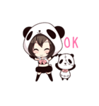 PANDA GIRL [ PAO ＆ FLAN ]（個別スタンプ：1）