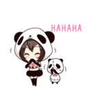 PANDA GIRL [ PAO ＆ FLAN ]（個別スタンプ：4）