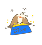 Dino the fab Shih Tzu dog（個別スタンプ：18）