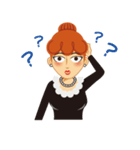 Red Hair Girl（個別スタンプ：9）