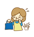 猫と彼女の日常スタンプ（個別スタンプ：2）