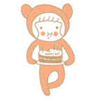 Girl, Bear(？)（個別スタンプ：10）