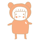 Girl, Bear(？)（個別スタンプ：24）