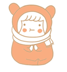 Girl, Bear(？)（個別スタンプ：26）