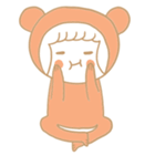 Girl, Bear(？)（個別スタンプ：31）