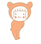 Girl, Bear(？)（個別スタンプ：33）