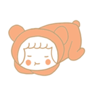 Girl, Bear(？)（個別スタンプ：34）