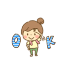 おだんご女子。（個別スタンプ：5）